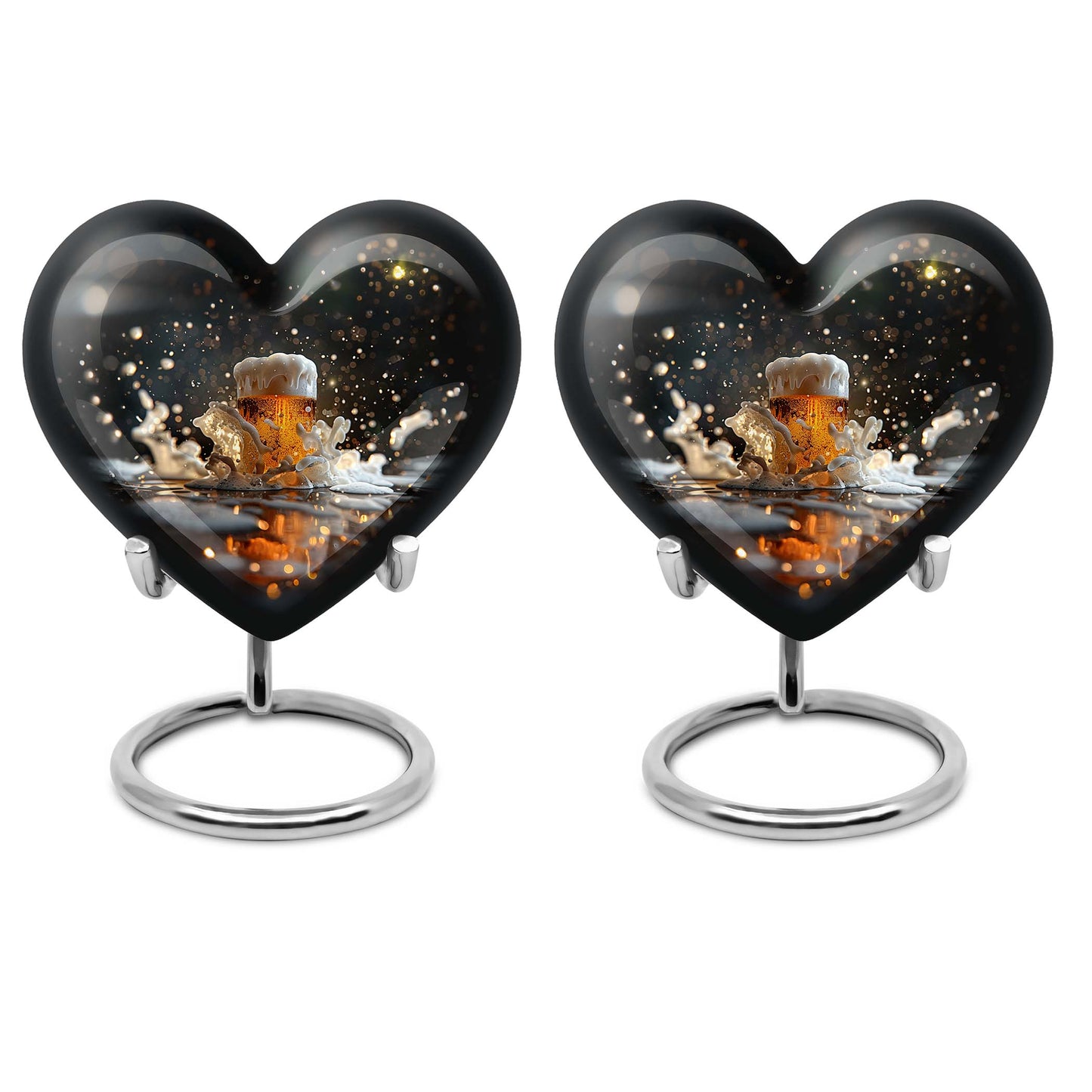 Heart Shape  Keepsake Urn Pack of 2