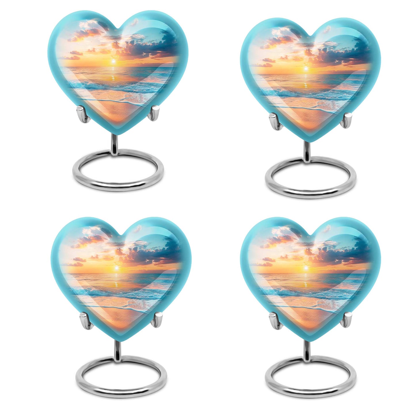 Heart Shape  Keepsake Urn Pack of 4