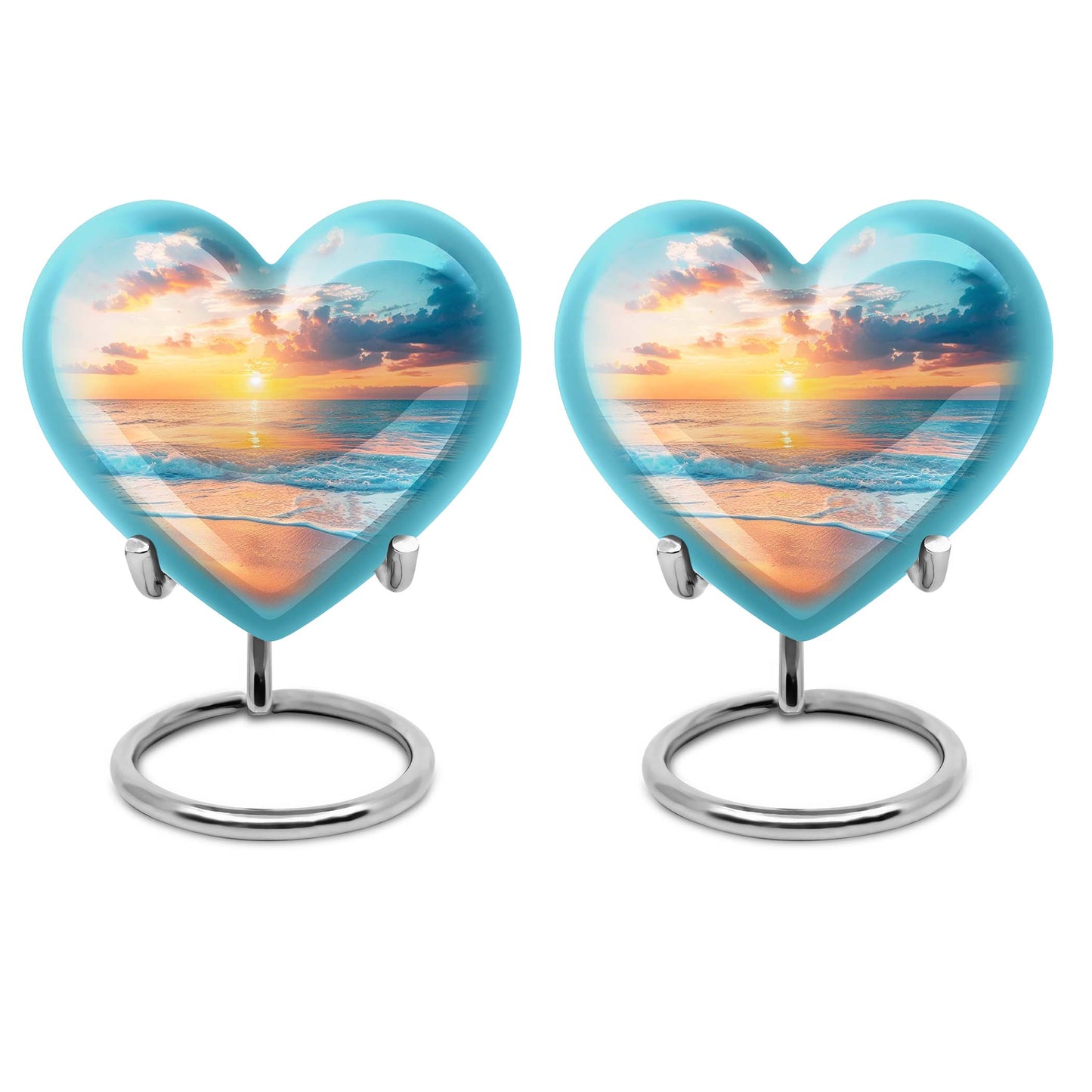 Heart Shape  Keepsake Urn Pack of 2