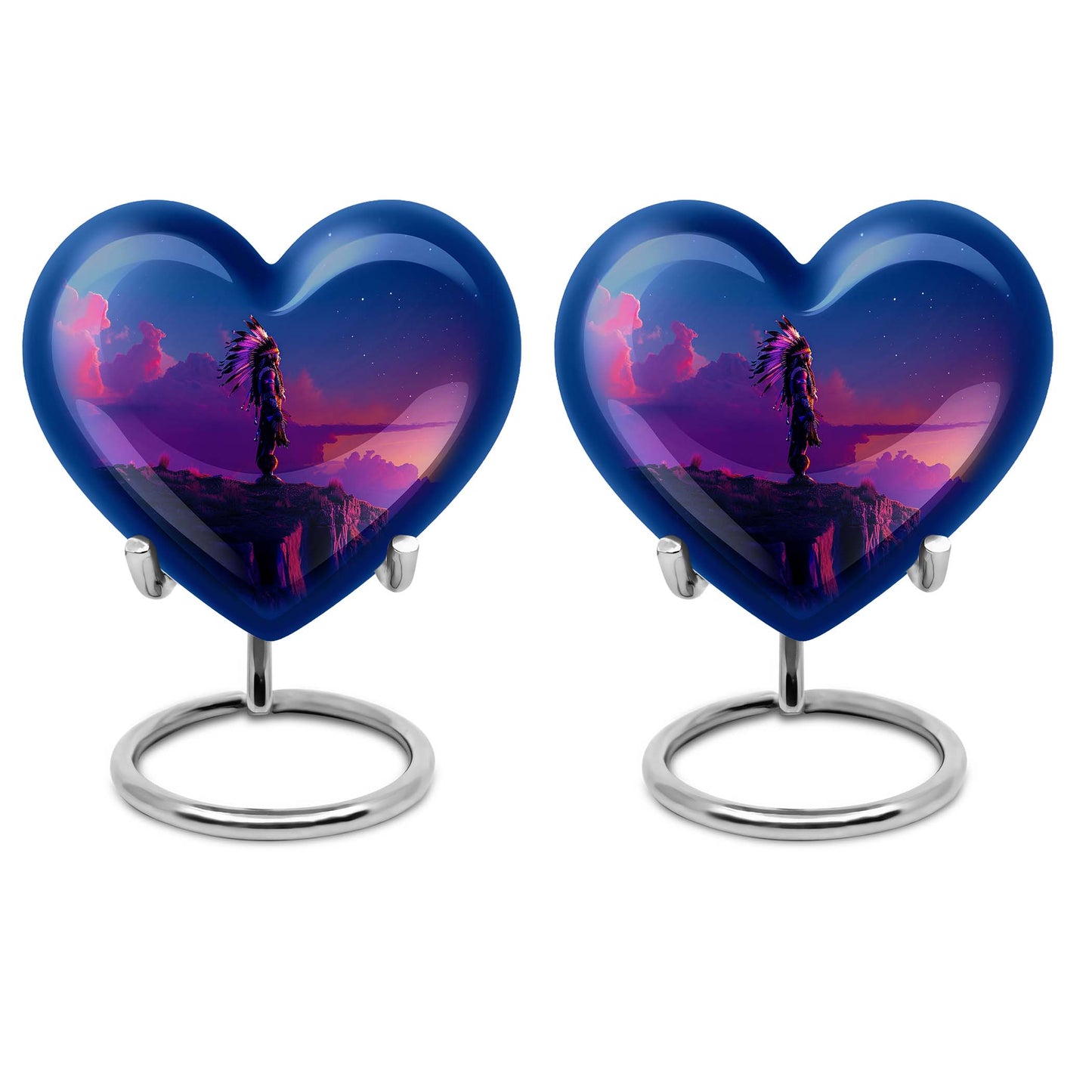 Heart Shape  Keepsake Urn Pack of 2