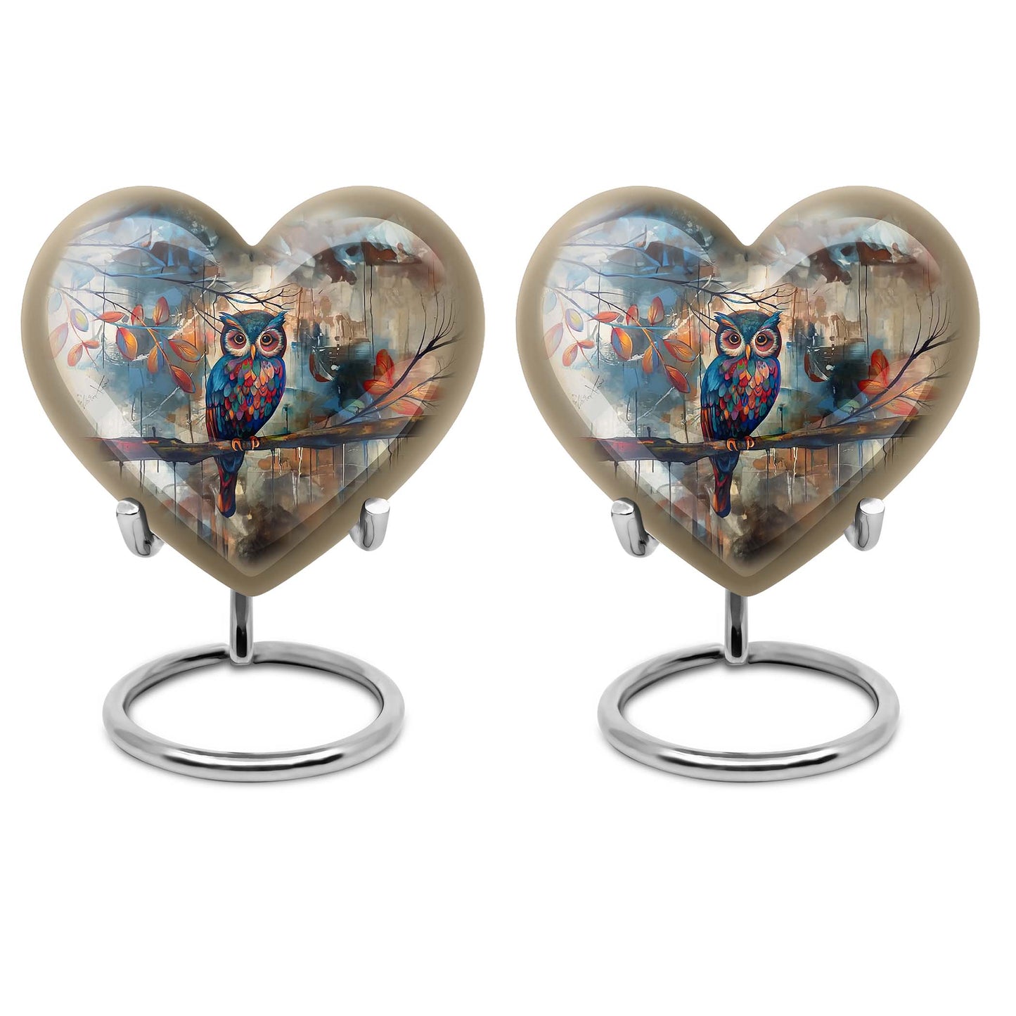 Heart Shape  Keepsake Urn Pack of 2