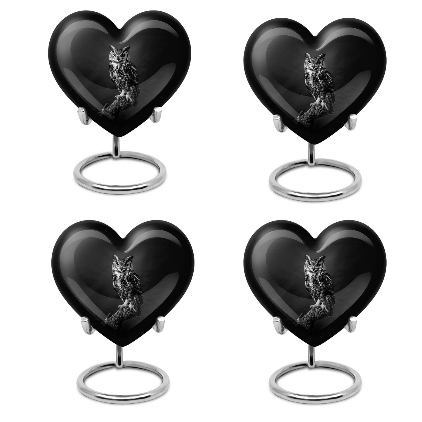 Heart Shape  Keepsake Urn Pack of 4