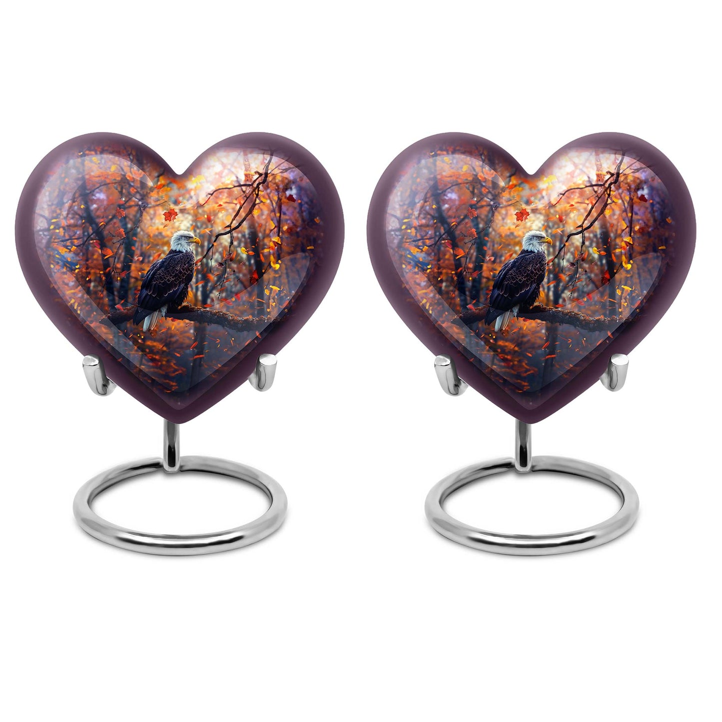 Heart Shape  Keepsake Urn Pack of 2