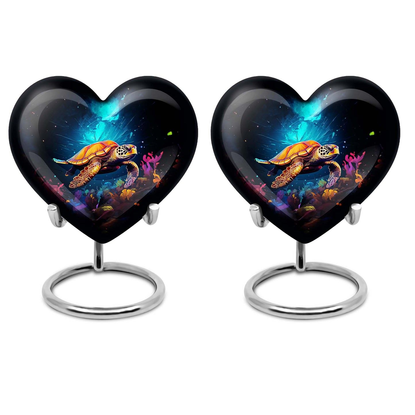 Heart Shape  Keepsake Urn Pack of 2