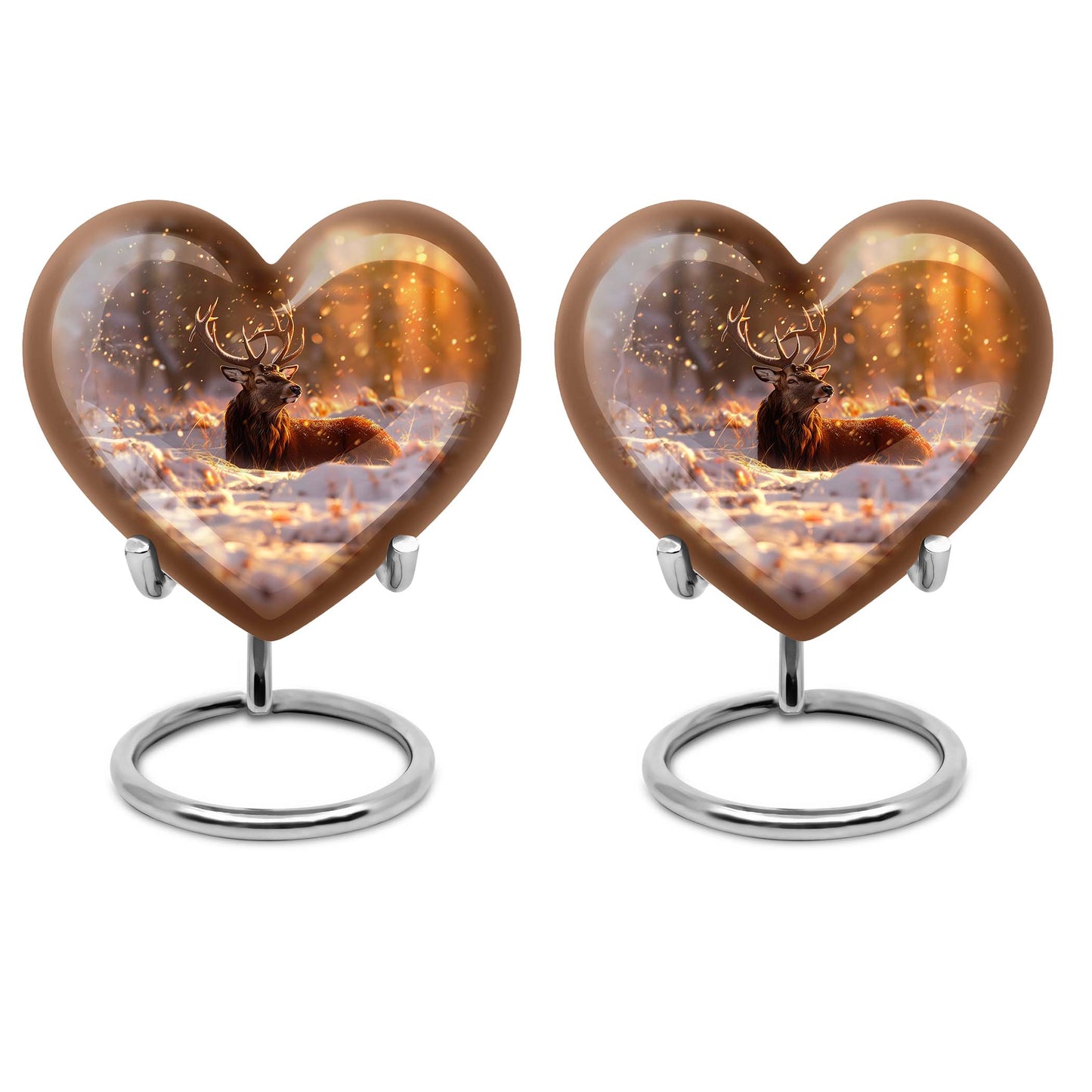 Heart Shape  Keepsake Urn Pack of 2