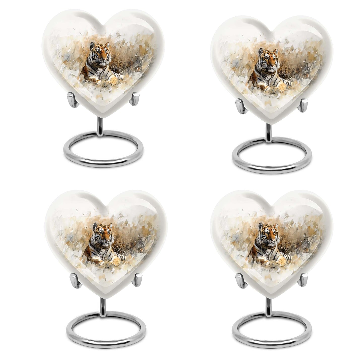 Heart Shape  Keepsake Urn Pack of 4