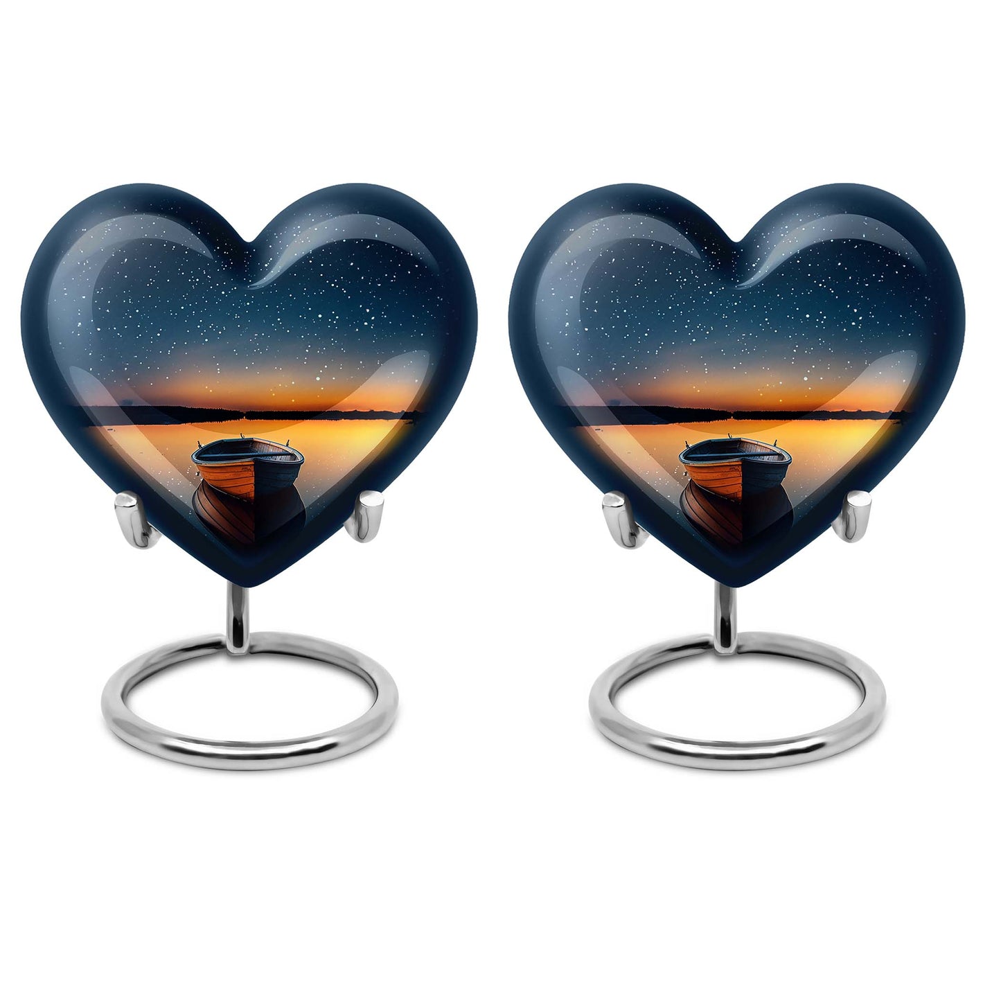 Heart Shape  Keepsake Urn Pack of 2