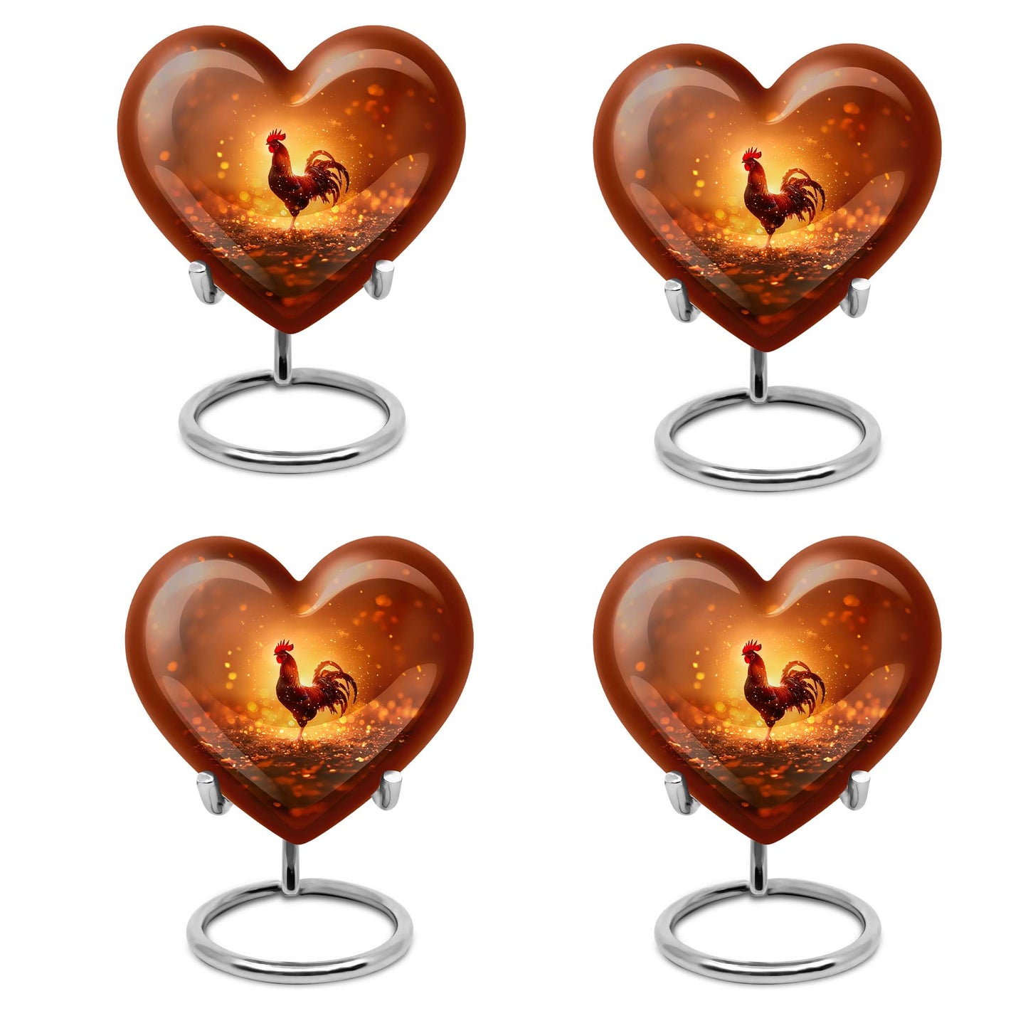 Heart Shape  Keepsake Urn Pack of 4