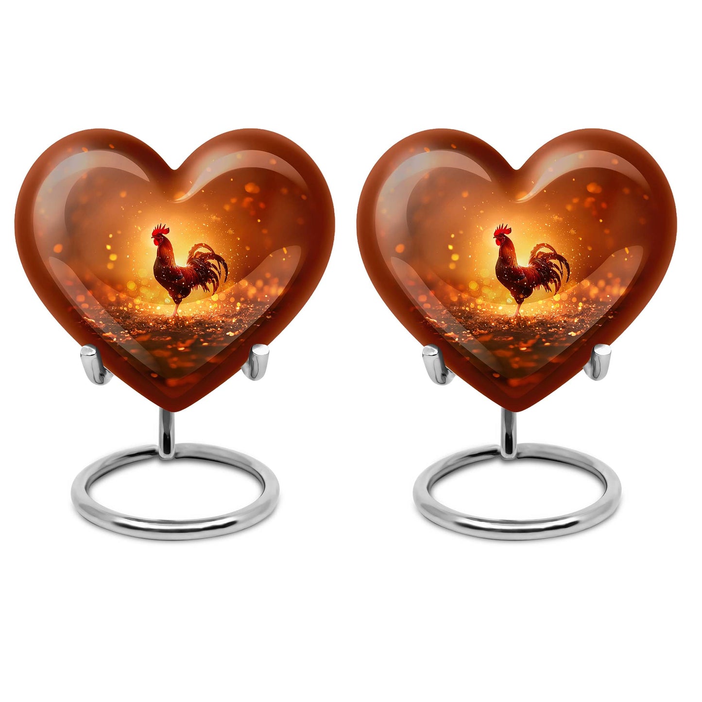 Heart Shape  Keepsake Urn Pack of 2