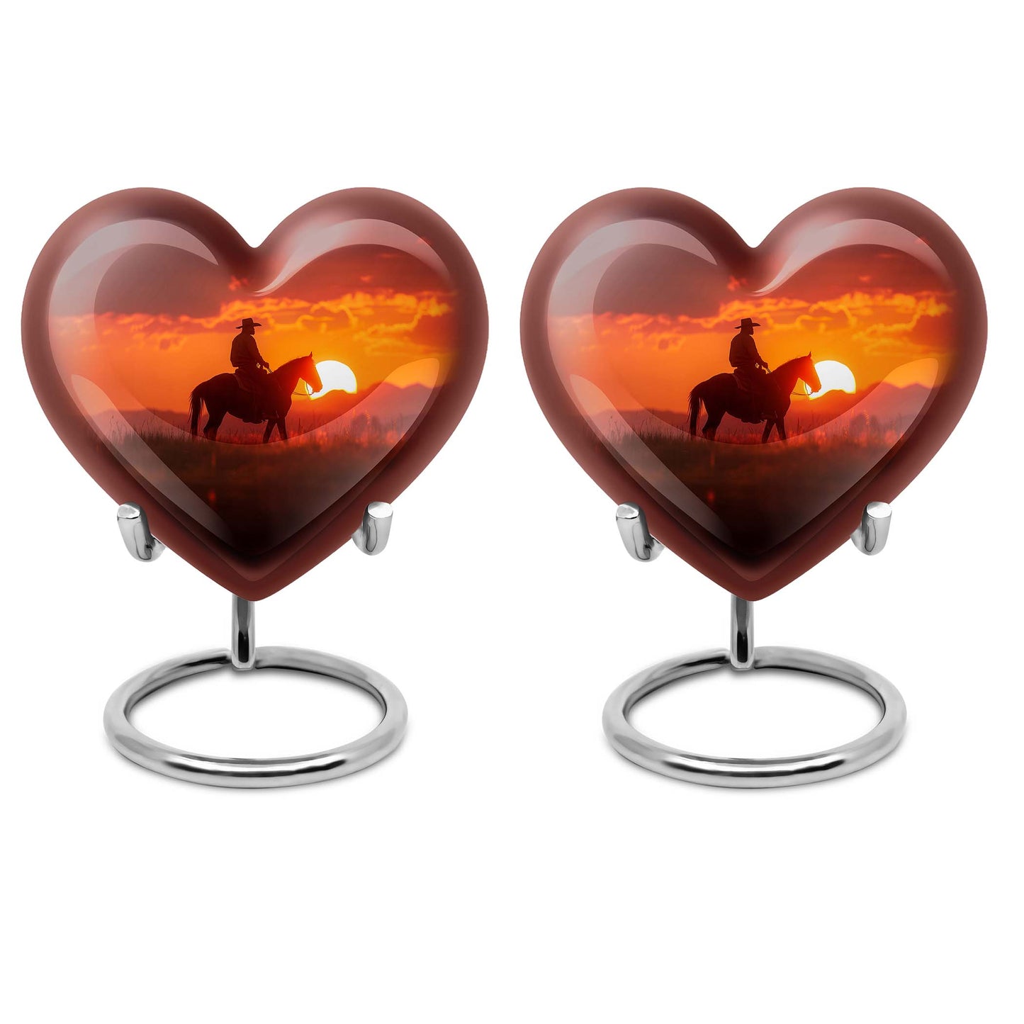 Heart Shape  Keepsake Urn Pack of 2