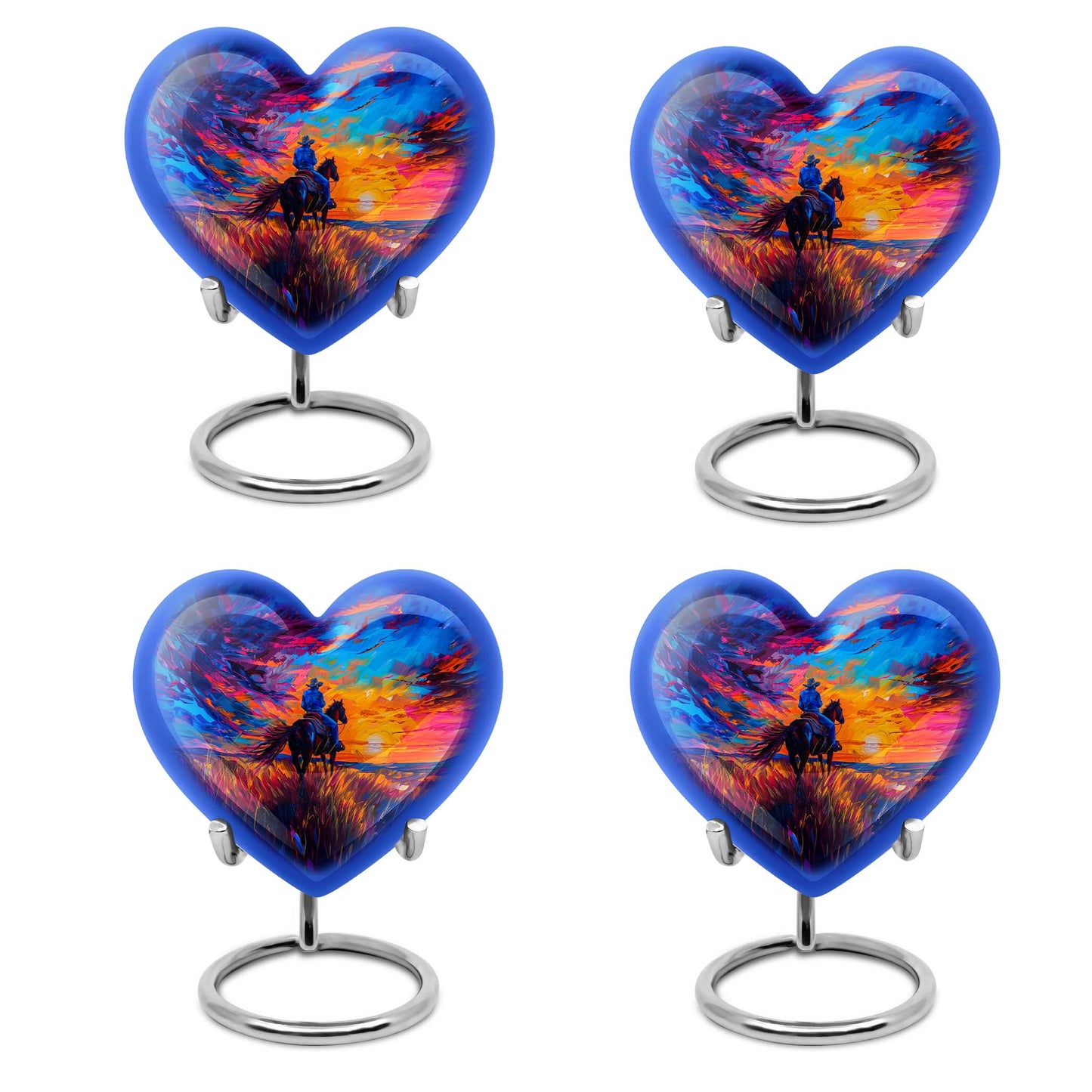 Heart Shape  Keepsake Urn Pack of 4