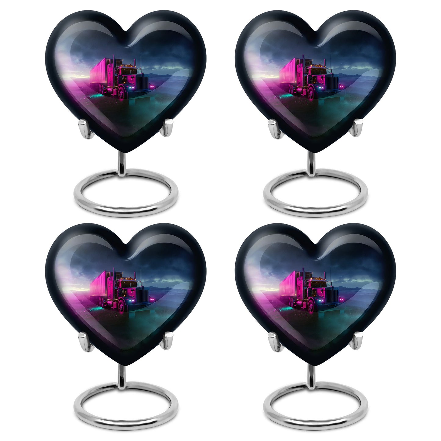 Heart Shape  Keepsake Urn Pack of 4