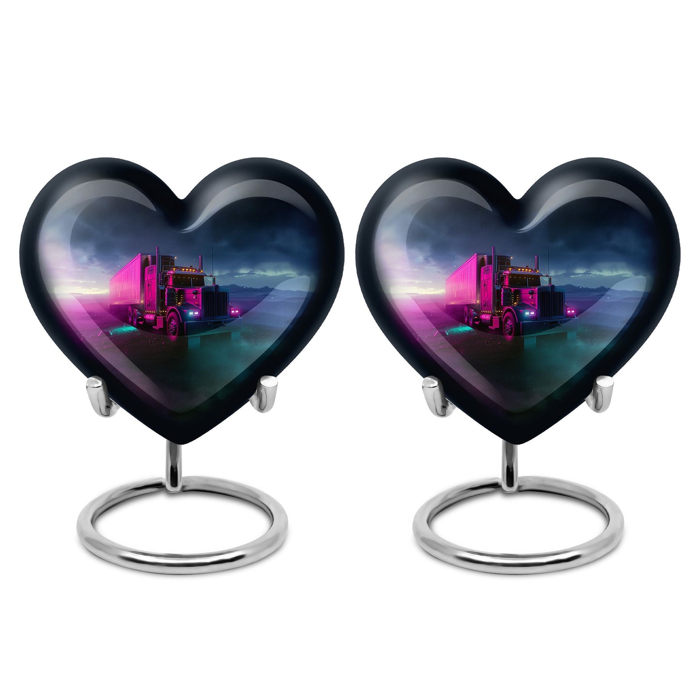 Heart Shape  Keepsake Urn Pack of 2