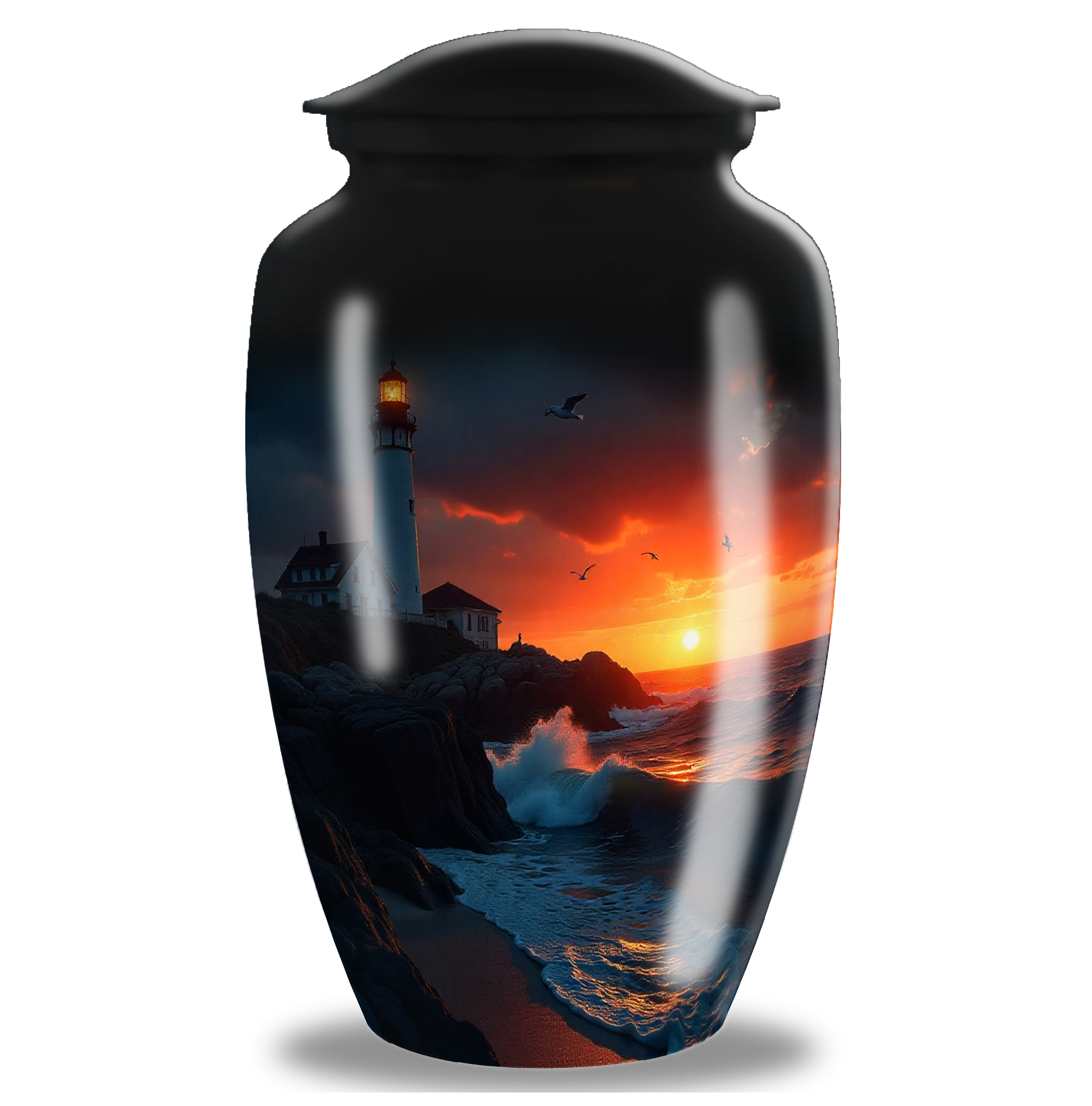Sunset Beach Evening Cremation Urn