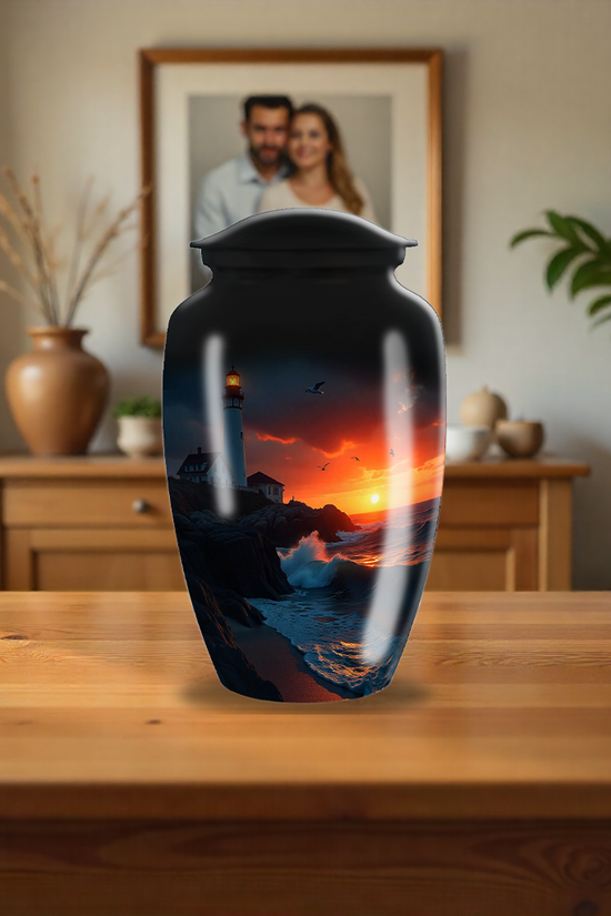 Sunset Beach Evening Cremation Urn