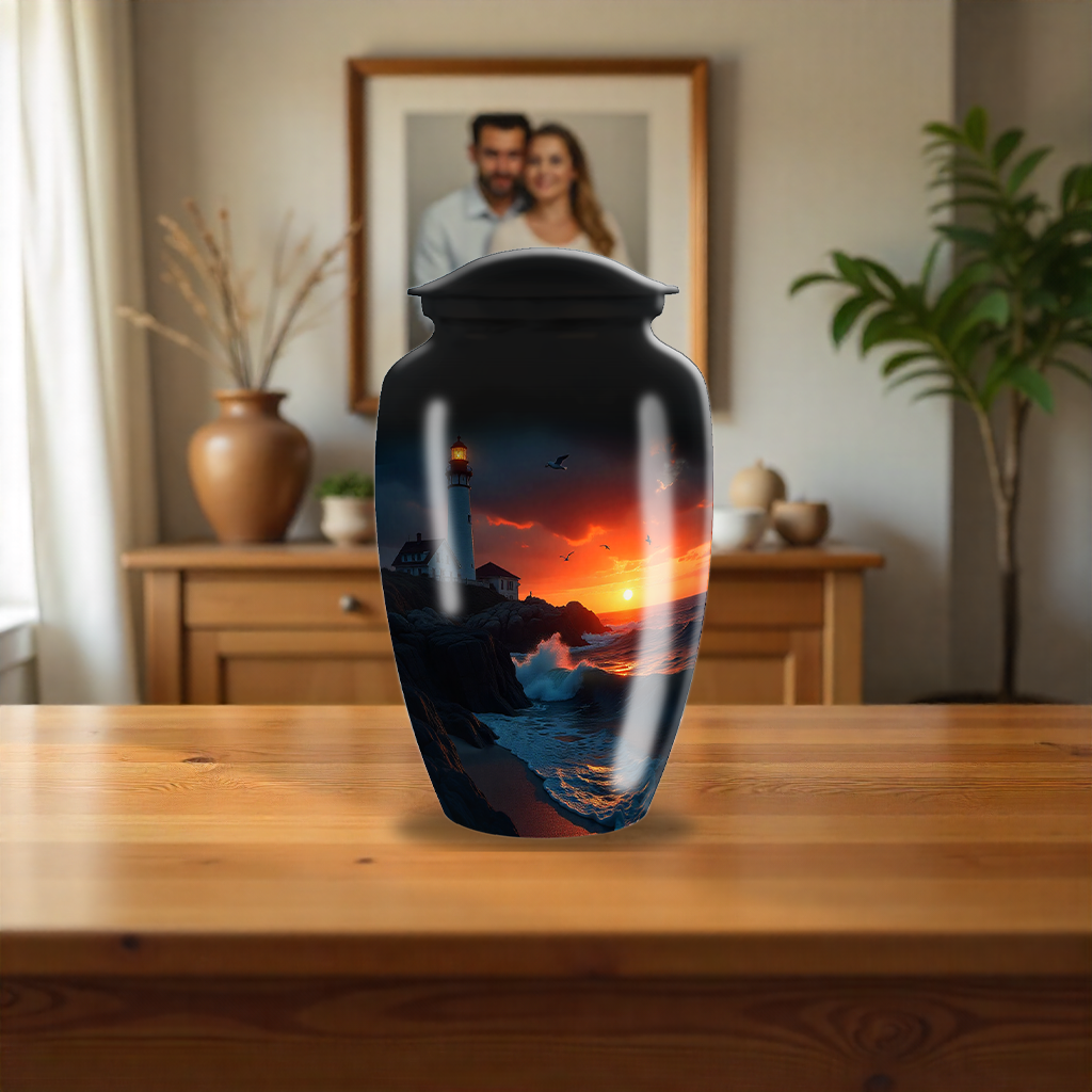 Sunset Beach Evening Cremation Urn